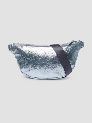 Torba crossbody z wytłoczonym logo s.Oliver niebieski