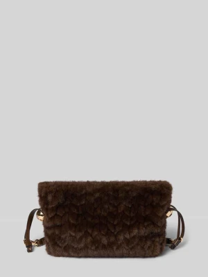 Torba crossbody ze sztucznego futra Liu Jo Ciemnobrązowy