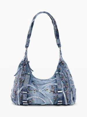 torba denim z klamrami Desigual