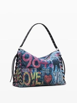 Torba denim graffiti L Desigual