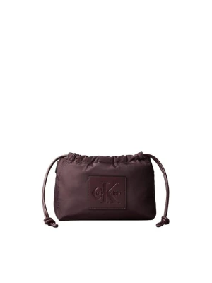 Torba do noszenia na skos Calvin Klein ciemnobrązowy
