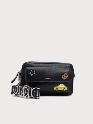 Torba do noszenia na skos DKNY srebrny