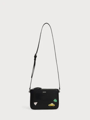 Torba do noszenia na skos DKNY srebrny