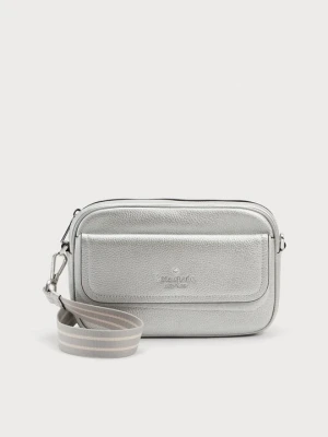 Torba do noszenia na skos Kate Spade srebrny