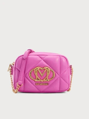 Torba do noszenia na skos LOVE MOSCHINO różowy neon