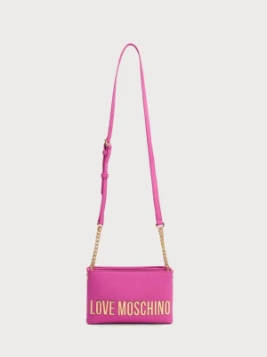Torba do noszenia na skos LOVE MOSCHINO różowy neon