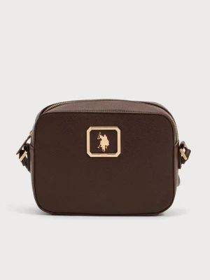 Torba do noszenia na skos U.S. POLO ASSN. ciemnobrązowy