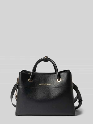 Torba do noszenia w ręku z materiał skóropodobny model 'ALEXIA' VALENTINO BAGS Czarny