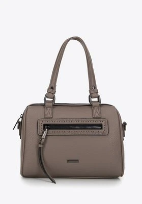 Torba kuferek z ekoskóry groszkowa taupe Wittchen