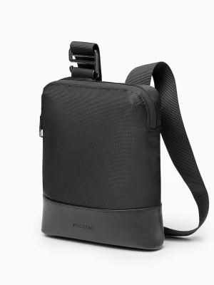 Torba męska materiałowa czarna Puccini