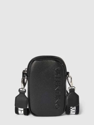Torba na długim pasku z detalem z logo w kolorze czarnym VALENTINO BAGS