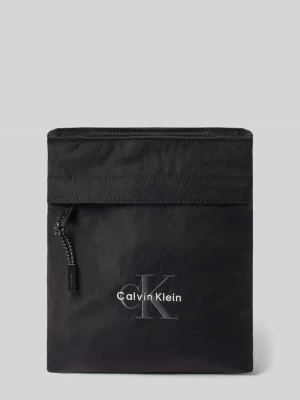 Torba crossbody z Wyhaftowane logo CK Calvin Klein