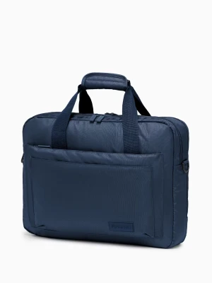 Torba na laptop 17 cali materiałowa granatowa Puccini