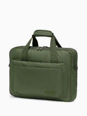 Torba na laptop 17 cali materiałowa zielona Puccini