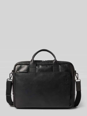Torba na laptop z mieszanki skóry z uchwytami model ‘HYDE PARK’ Strellson