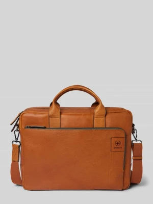 Torba na laptop z mieszanki skóry z uchwytami model ‘HYDE PARK’ Strellson