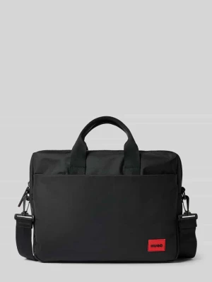 Torba na laptop z naszywką z logo model ‘ETHON 3.0_S’ HUGO