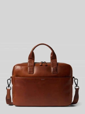 Torba na laptop z prawdziwej skóry bydlęcej model 'Cerratano Pandion' JOOP! Koniakowy