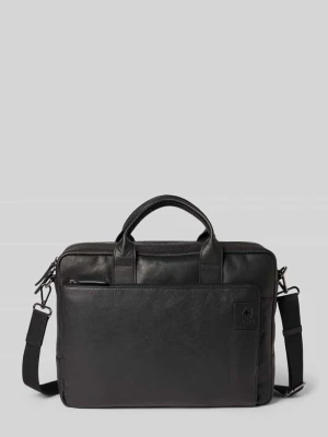 Torba na laptop ze skóry naturalnej model ‘HYDE PARK’ Strellson Czarny