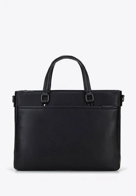 Torba na laptopa 13” z ekoskóry prosta czarna Wittchen