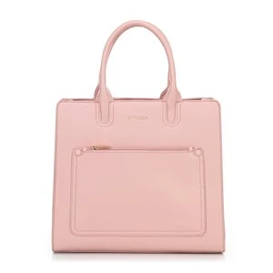 Torba na laptopa 13” z imitacji skóry różowa Wittchen