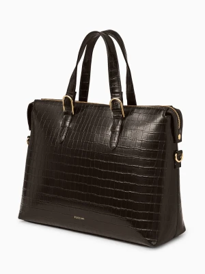 Torba na laptopa 15, 6 cali damska brązowa crocco Puccini