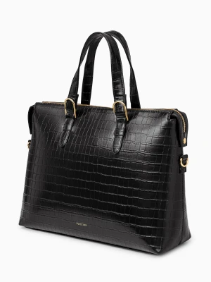 Torba na laptopa 15, 6 cali damska czarna crocco Puccini
