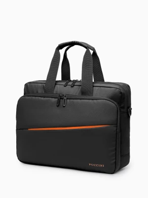 Torba na laptopa 15,6 cali z kieszeniami czarna Puccini