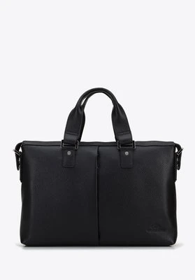 Torba na laptopa 15,6” skórzana z zakładką czarna Wittchen