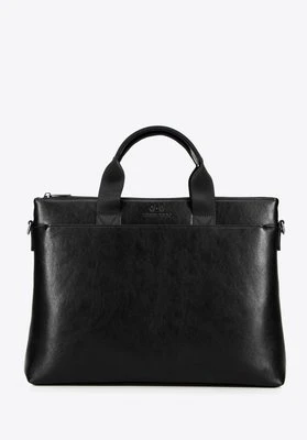 Torba na laptopa 15,6'' z ekoskóry czarna Wittchen
