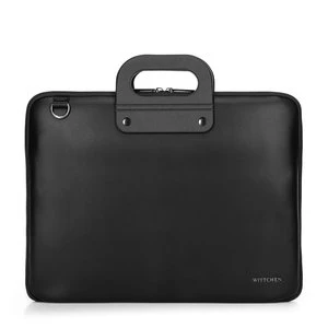 Torba na laptopa 15” z imitacji skóry czarna Wittchen