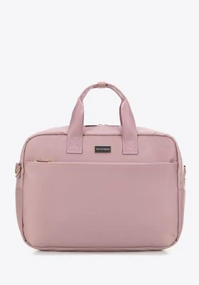 Torba na laptopa 15’’ z nylonu różowa Wittchen