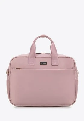 Torba na laptopa 15’’ z nylonu różowa Wittchen