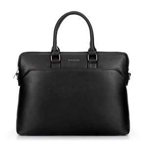Torba na laptopa 16” z imitacji skóry czarna Wittchen