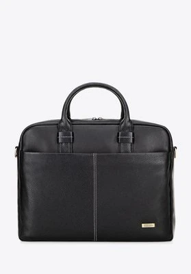 Torba na laptopa 16" ze skóry czarna Wittchen