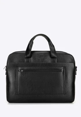 Torba na laptopa 17" z imitacji skóry czarna Wittchen