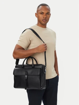Torba na laptopa Calvin Klein Emblem Hw Commuter LV04D3504G Czarny