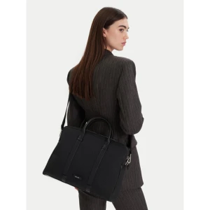 Torba na laptopa Calvin Klein Embossed Woven Commuter LV04D3207G Czarny
