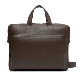 Torba na laptopa Calvin Klein Micro Pebble Slim Briefcase 36 LV04D3012G Brązowy