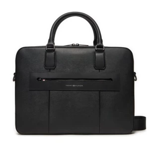 Torba na laptopa Tommy Hilfiger Business Leather Computer Bag AM0AM12489 Czarny