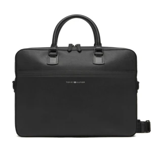 Torba na laptopa Tommy Hilfiger Th Business Leather Comp Bag AM0AM13214 Czarny