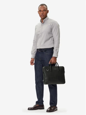 Torba na laptopa Tommy Hilfiger Th Business Leather Computer Bag AM0AM13642 Czarny