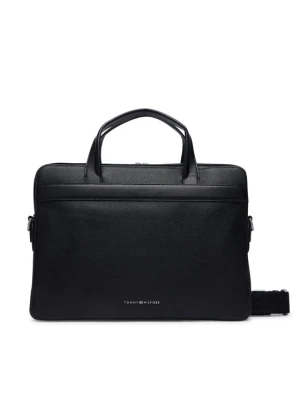 Torba na laptopa Tommy Hilfiger Th Business Leather Computer Bag AM0AM14731 Czarny