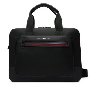 Torba na laptopa Tommy Hilfiger Th Foundation Computer Bag AM0AM14158 Czarny