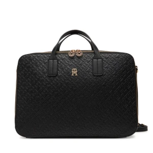 Torba na laptopa Tommy Hilfiger Th Icon Laptop Bag Mono AW0AW18003 Czarny