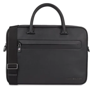 Torba na laptopa Tommy Hilfiger Th Modern Pu Computer Bag AM0AM12232 Czarny