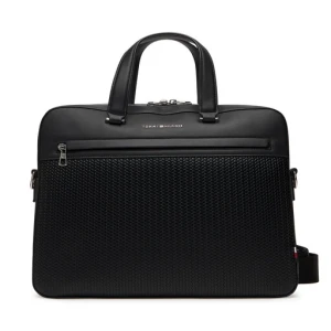 Torba na laptopa Tommy Hilfiger Th Woven Computer Bag AM0AM13660 Czarny