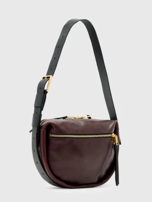 Torba na ramię AllSaints bordowy