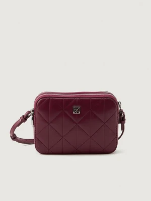 Torba na ramię Calvin Klein bordowy