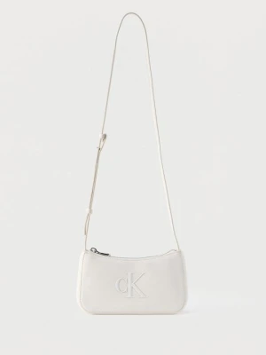 Torba na ramię Calvin Klein mleczny